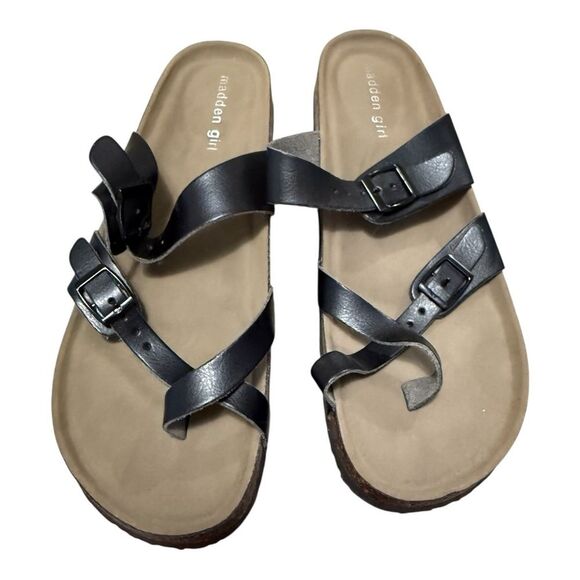 Madden Girl Bryceee Footbed Sandals black size 10M - Picture 2 of 9